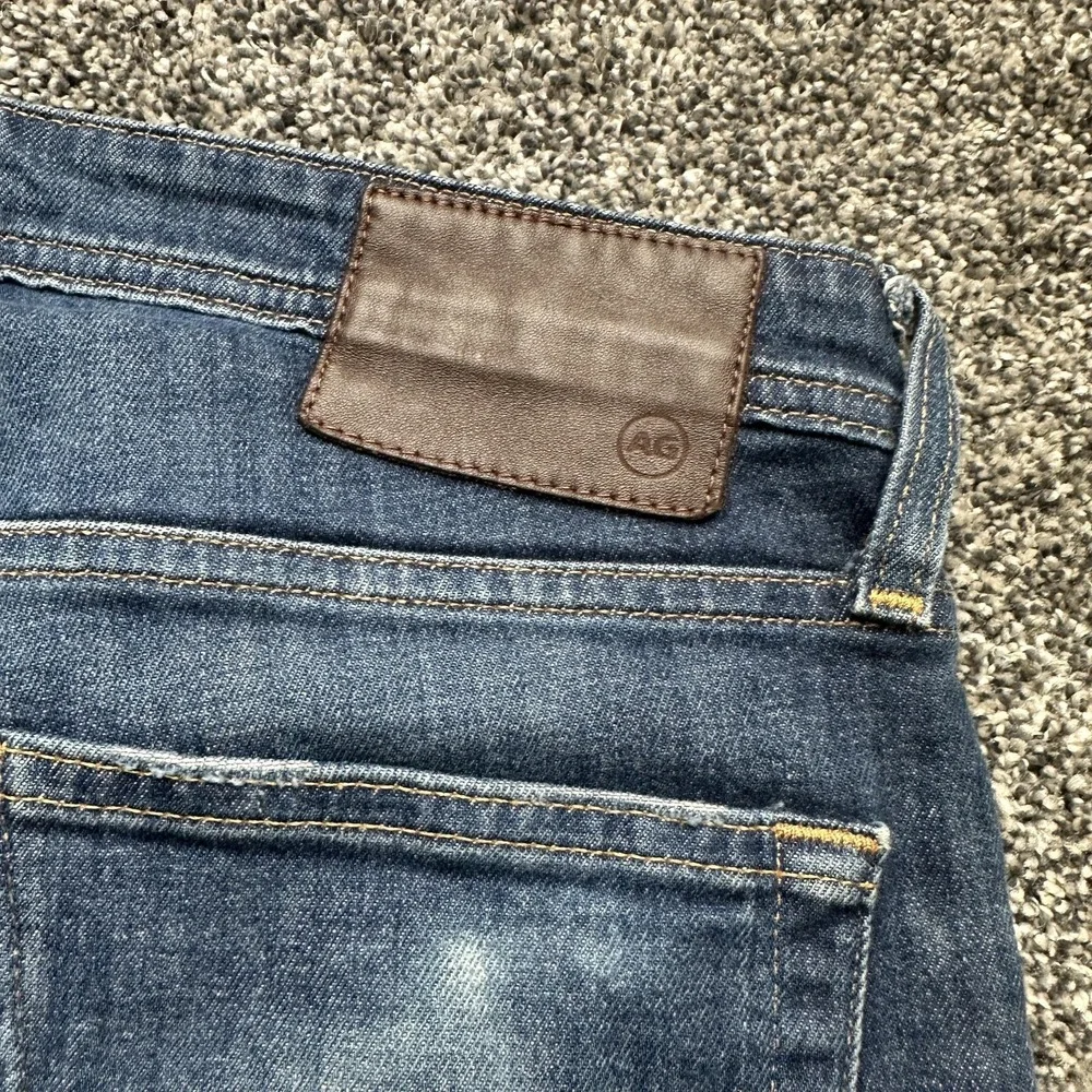 AG Adriano Goldschmied The Tellis Jeans Mens 32x32‎ Blue Slim Straight Zip Fly